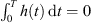 $ {\int }_0^T h(t)\enspace \mathrm{d}t=0$
