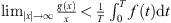 $ {\mathrm{lim}}_{|x|\to \mathrm{\infty }}\frac{g(x)}{x} < \frac{1}{T}{\int }_0^T f(t)\mathrm{d}t$