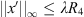 $ ||{x\prime}|{|}_{\infty }\le \lambda {R}_4$