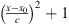 $ {\left(\frac{x-{x}_0}{c}\right)}^2+1$