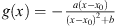 $ g(x)=-\frac{a(x-{x}_0)}{(x-{x}_0{)}^2+b}$