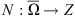 $ N:\overline{\mathrm{\Omega }}\to Z$