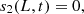 $$ {s}_2(L,t)=0, $$