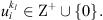 $$ {u}_i^{{k}_l}\in {\mathrm{Z}}^{+}\cup \left\{0\right\}. $$