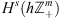 $ {H}^s(h{\mathbb{Z}}_{+}^m)$