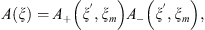 $$ A\left(\xi \right)={A}_{+}\left({\xi }^\mathrm{\prime},{\xi }_m\right){A}_{-}\left({\xi }^\mathrm{\prime},{\xi }_m\right), $$