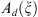 $ {A}_d(\xi )$