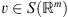 $ v\in S({\mathbb{R}}^m)$