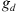 $ {g}_d$