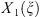 $ {X}_1(\xi )$