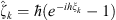 $ {\widehat{\zeta }}_k=\mathrm{\hslash }({e}^{-ih{\xi }_k}-1)$