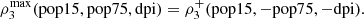 $ {\rho }_3^{\mathrm{max}}(\mathrm{pop}15,\mathrm{pop}75,\mathrm{dpi})={\rho }_3^{+}(\mathrm{pop}15,-\mathrm{pop}75,-\mathrm{dpi}).$