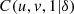 $ C(u,v,1|\delta )$