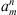 $ {a}_m^n$