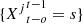 $ \{{{X}^j}_{t-o}^{t-1}=s\}$