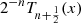 $ {2}^{-n}{T}_{n+\frac{1}{2}}(x)$