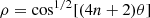 $ \rho ={\mathrm{cos}}^{1/2}[(4n+2)\theta ]$