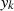 $ {y}_k$