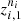 $ {z}_{i,1}^{{n}_i}$