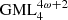 $ \mathrm{GM}{\mathrm{L}}_4^{4\omega +2}$