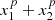 $ {x}_1^p+{x}_2^p$