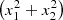 $ \left({x}_1^2+{x}_2^2\right)$