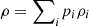 $ \rho ={\sum }_i {p}_i{\rho }_i$