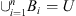 $ {\cup }_{i=1}^n{B}_i=U$